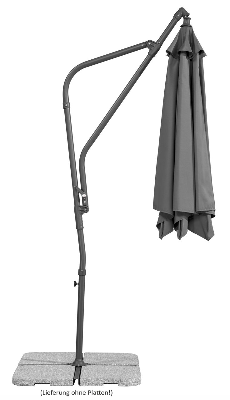 Schneider Schirme Schneider Ampelschirm Genua, ca. 300 cm Ø, anthrazit