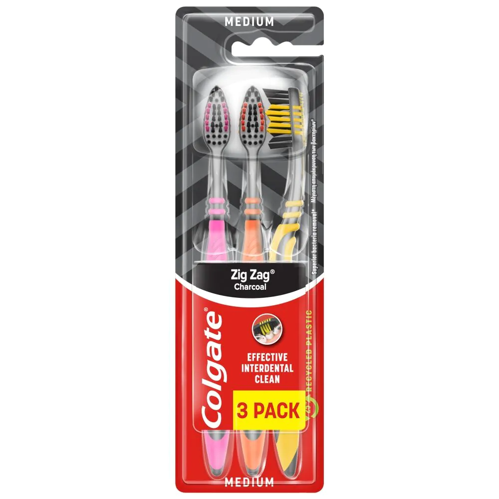 Colgate Zig Zag Kultandbørste 3-pak