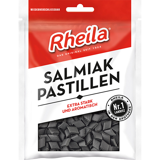 RHEILA Salmiak Pastillen zuckerhaltig  90 g  Bonbons