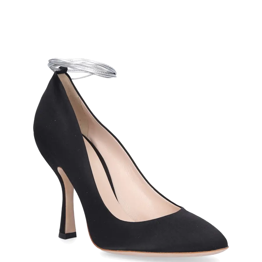 Miu Miu - High Heels Pumps Satin - schwarz