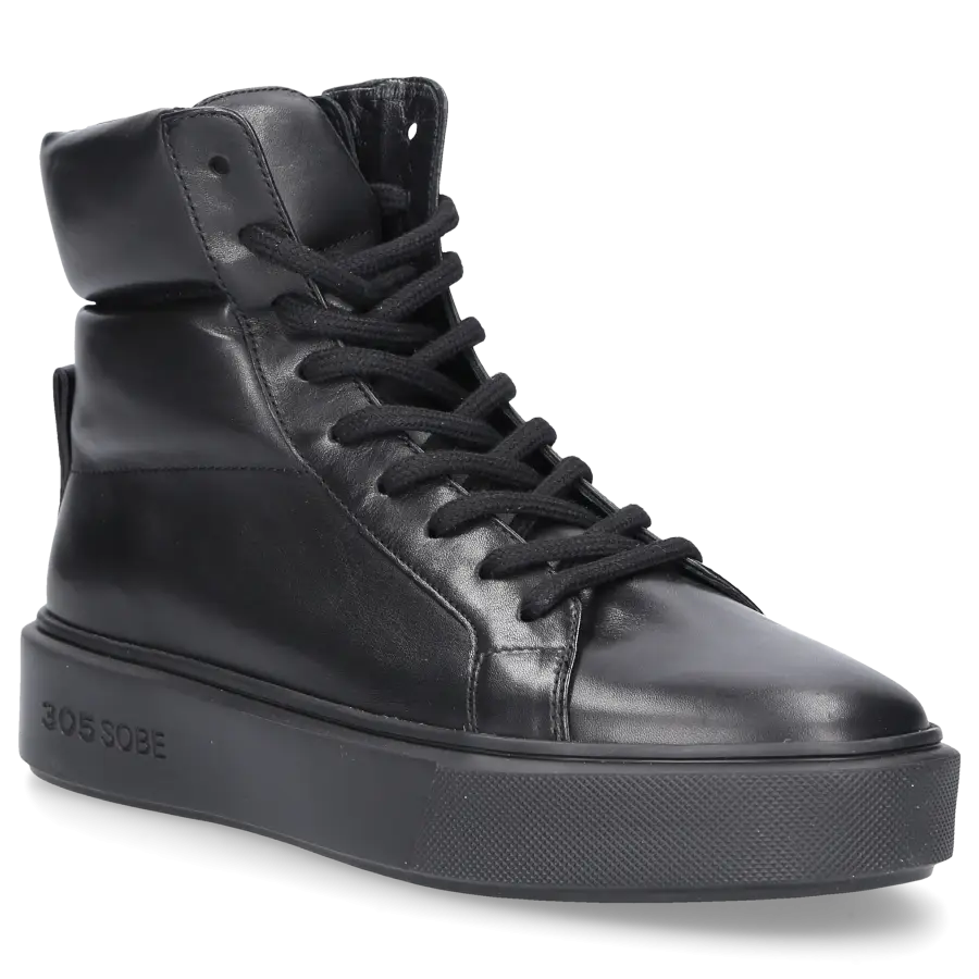 305 SOBE - Sneaker high NEAL Kalbsleder - schwarz