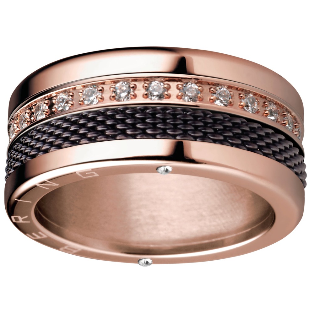 Bering Bague en acier inoxydable Acier inoxydable or rose Bague