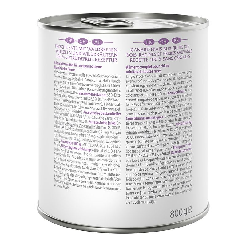 Sparpaket Wolf of Wilderness Adult 24 x 800 g - Single Protein