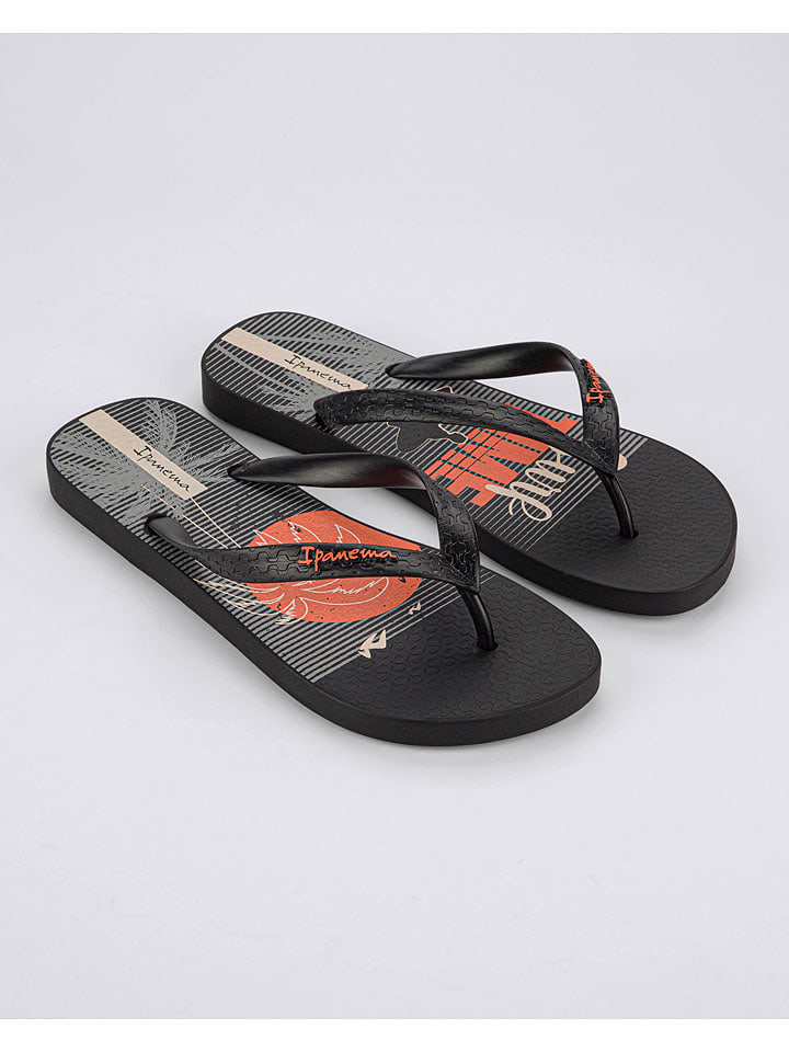 Ipanema Zehentrenner in Schwarz/ Orange günstig kaufen