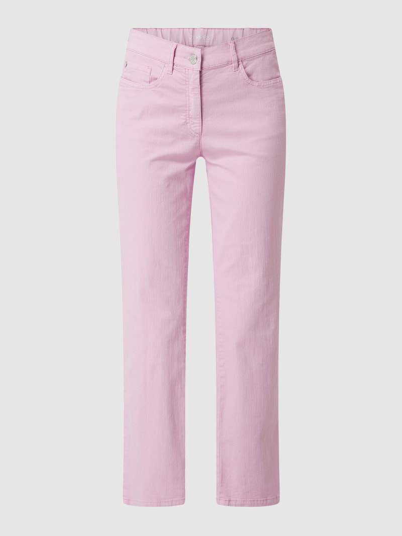 Straight Fit Jeans mit Stretch-Anteil Modell 'Greta' in pink