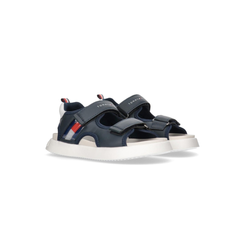 Tommy Hilfiger Flag Sandale T3B2-32906-1355800 / blau