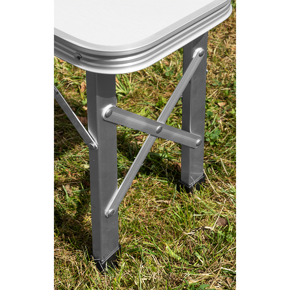Better Home Camping Klappbarer Tisch Set 3tlg., Aluminium weiß