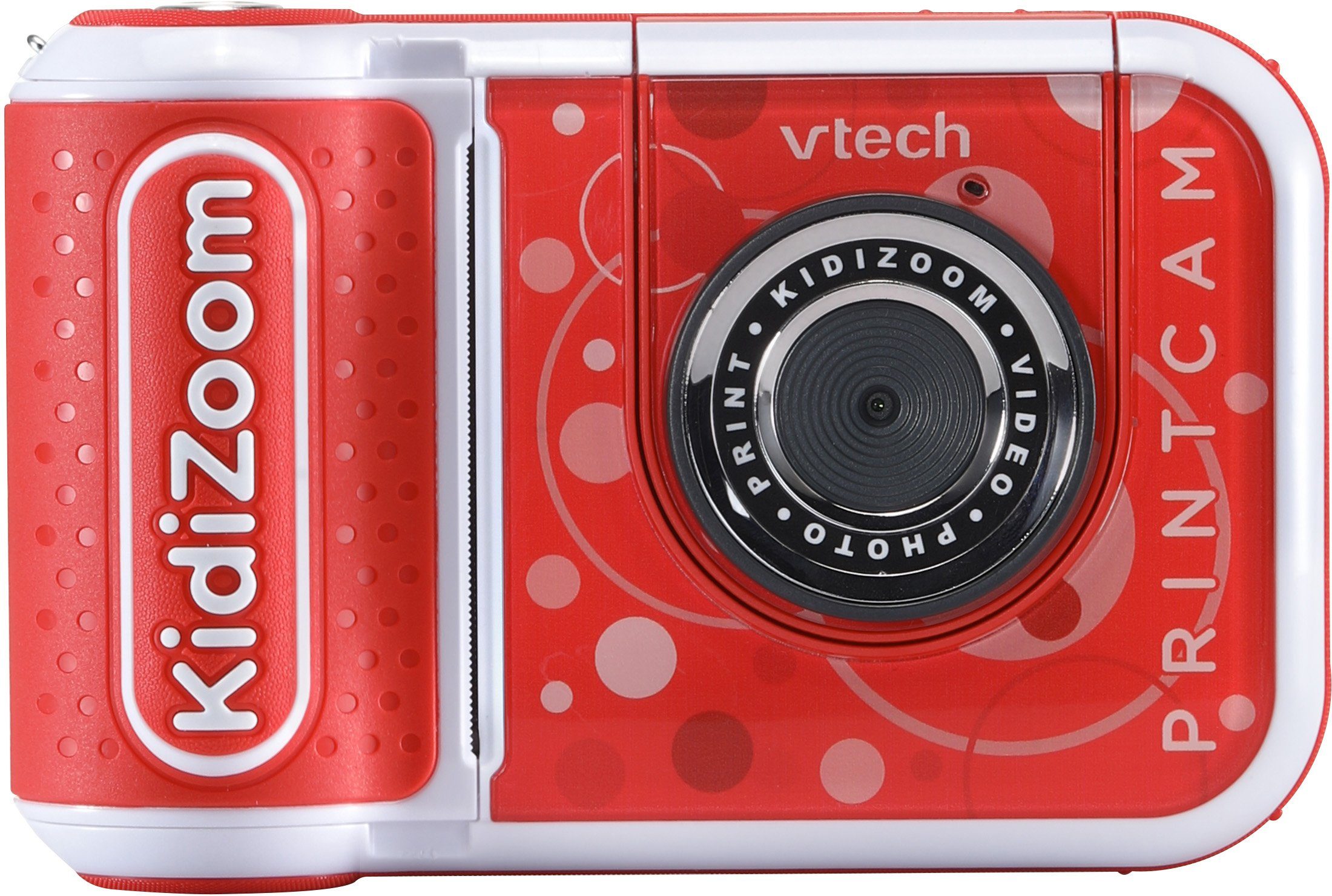 Vtech® KidiZoom Print Cam, rot Kinderkamera (5 MP, 5 MP, mit eingebautem Thermodrucker)