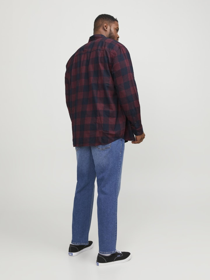 JACK & JONES PLUS Karohemd in Port Royale günstig kaufen