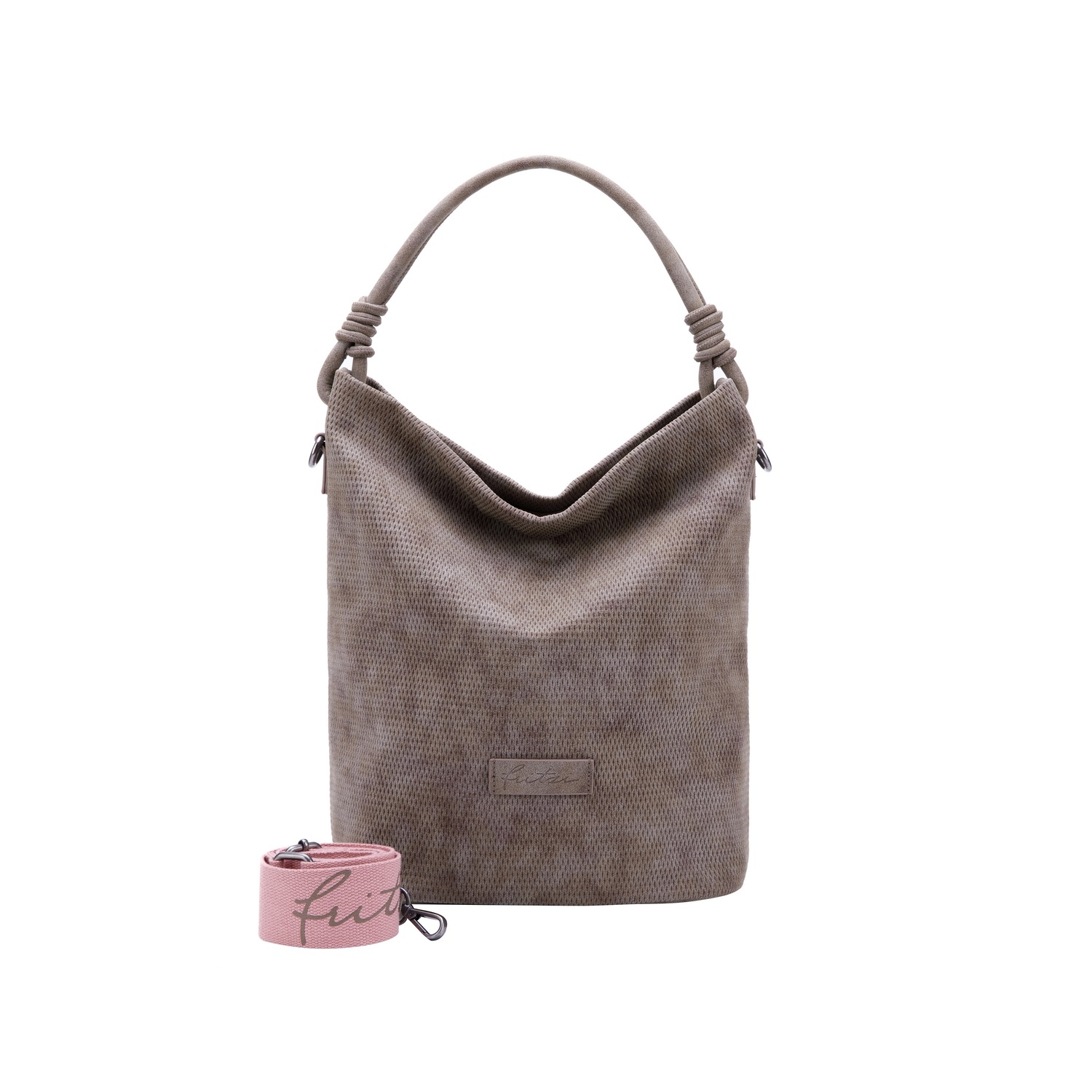 Schultertasche Juky02 mit dekorativen Knotenelementen