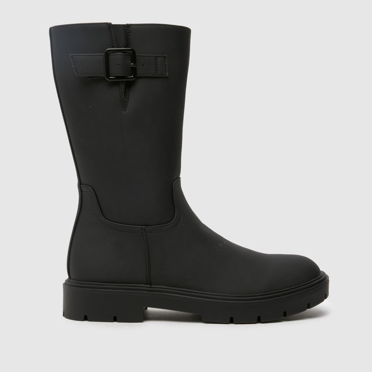 Schuh svarta korallrosa knähöga stövlar för flickor och ungdomar