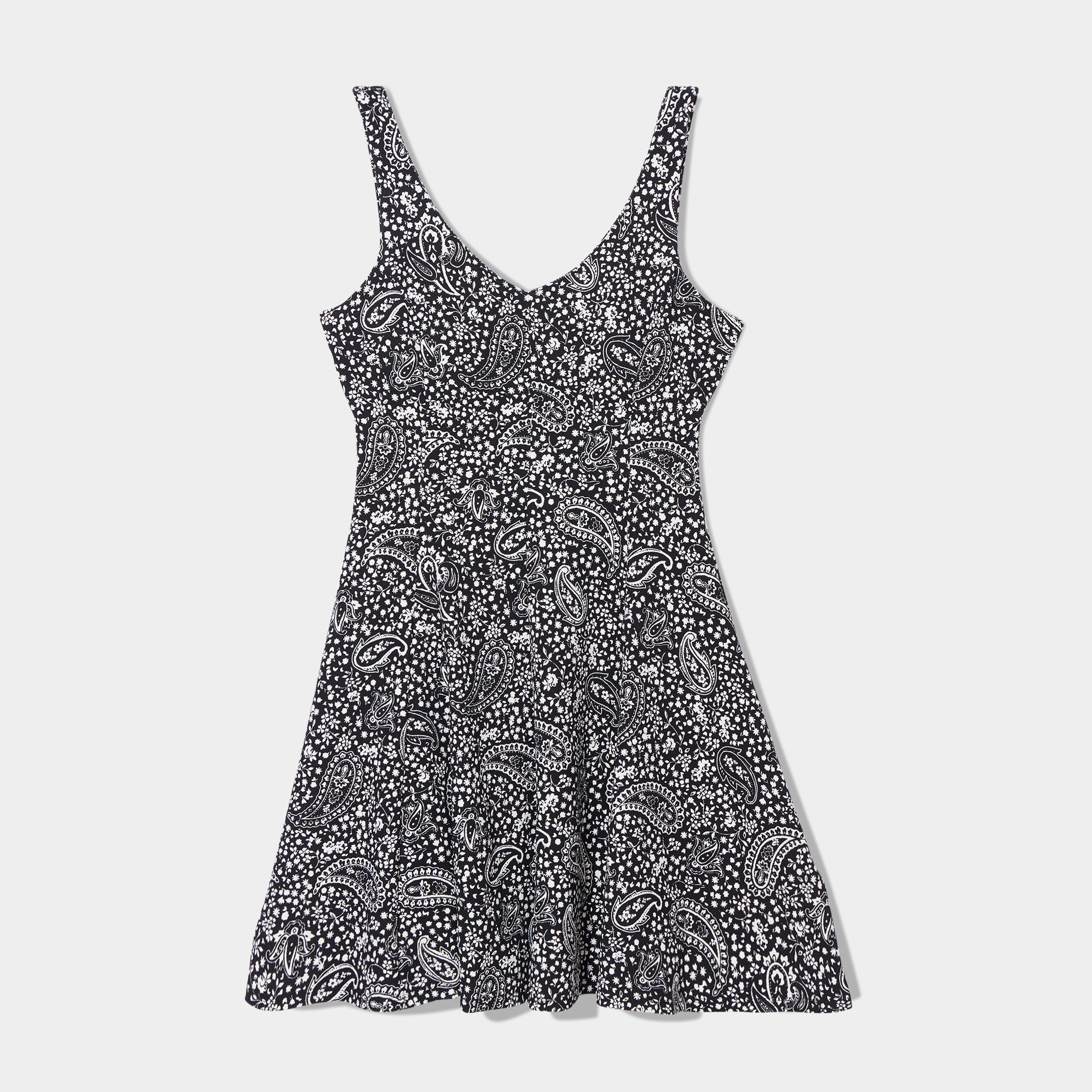 Robe patineuse à bretelles noir femme | La Halle