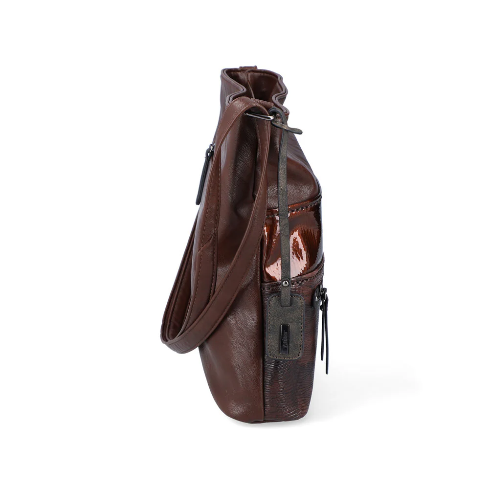 Rieker | Handtasche braun-metallic