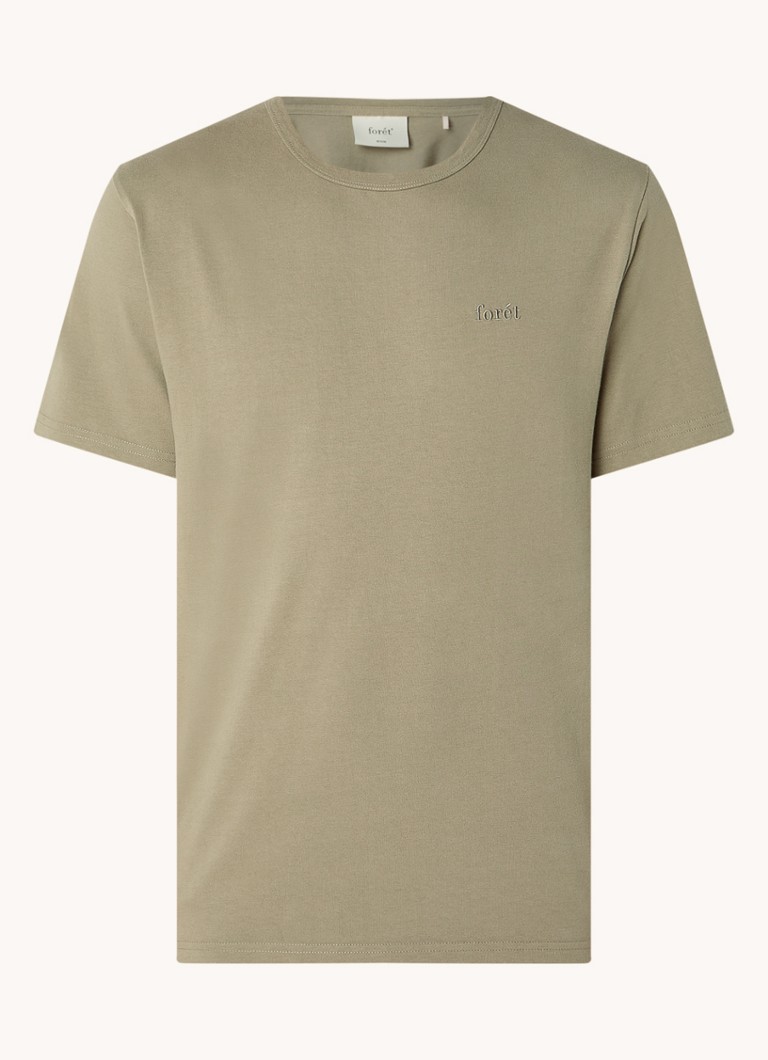 Tricou din bumbac organic Forest cu logo brodat
