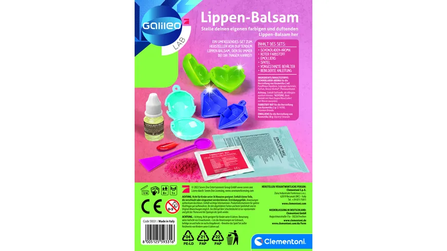 Clementoni - Galileo - Lippenbalsam