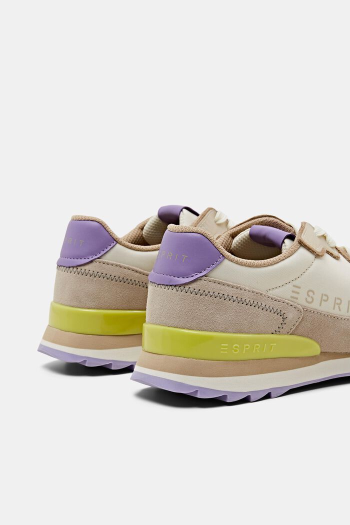Mehrfarbige Sneaker mit echtem Leder