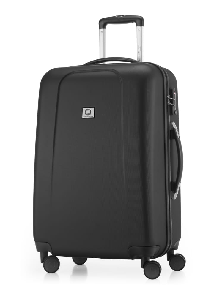 Hauptstadtkoffer Wedding - Koffer auf Rollen 65 cm robuster Hartschalenkoffer in Schwarz günstig kaufen M