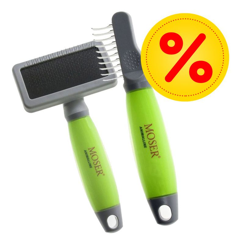Sparpaket Moser Zupfbürste + Entfilzer zu Discountpreisen % bei bitiba.de