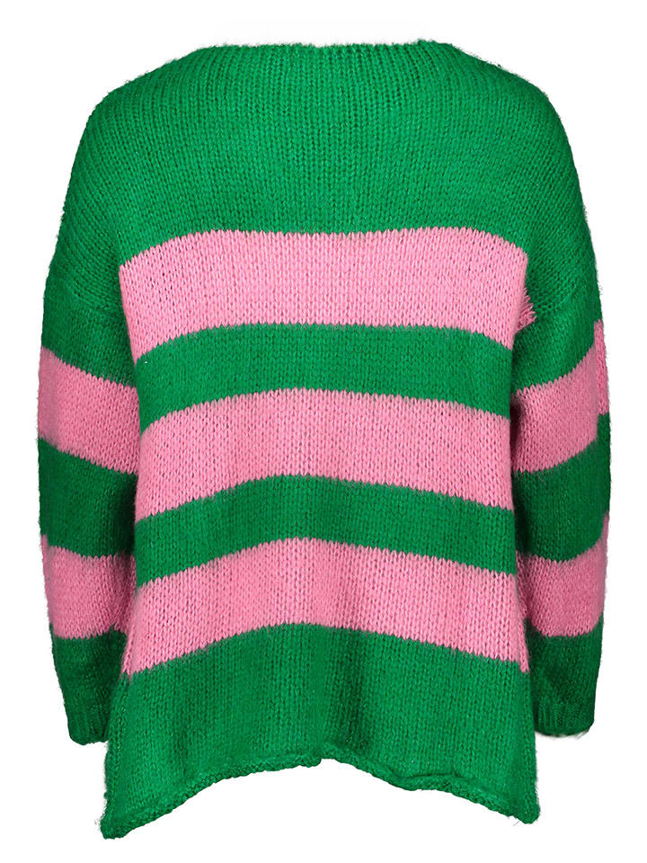 miss goodlife Pullover in Grün/ Pink günstig kaufen