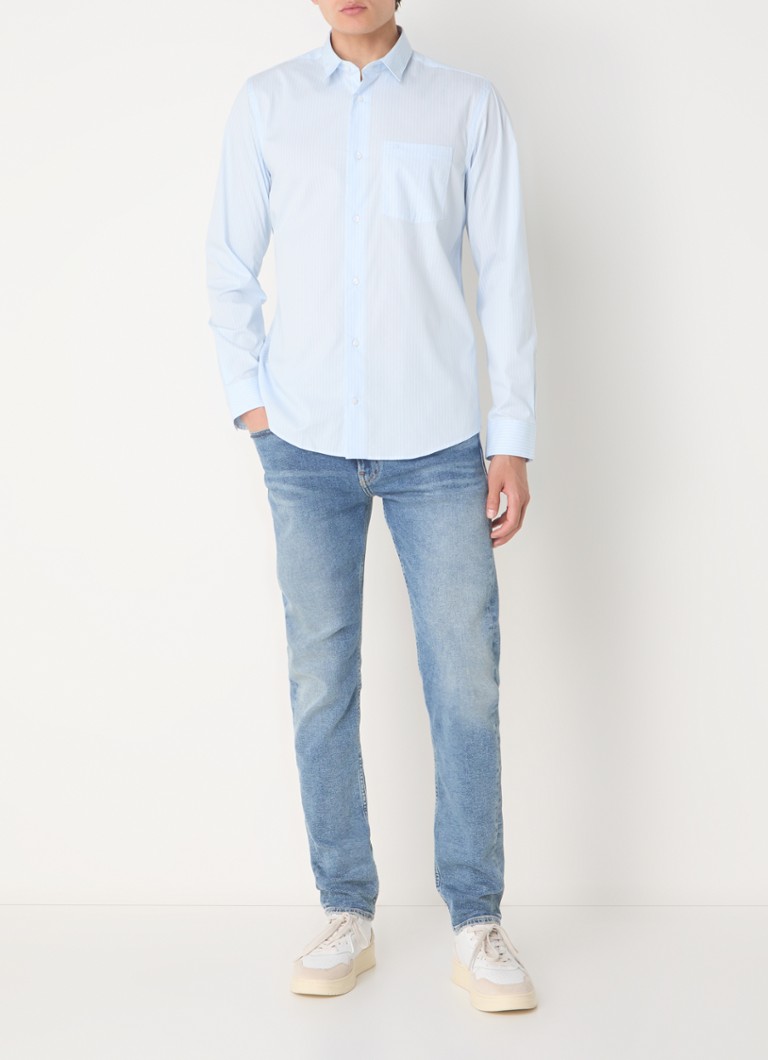 Calvin Klein Poplin košulja regularnog kroja s prugastim printom