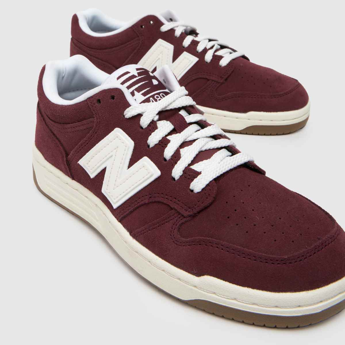 New Balance 480 bordó színű sportcipő