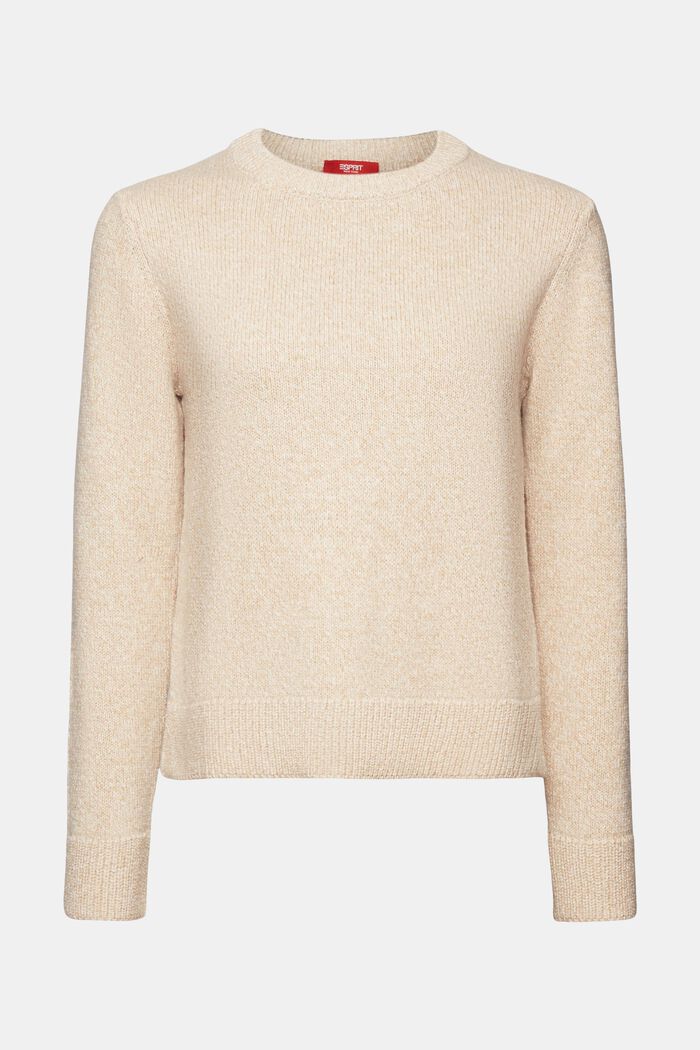 Rundhals-Pullover, Wollmix
