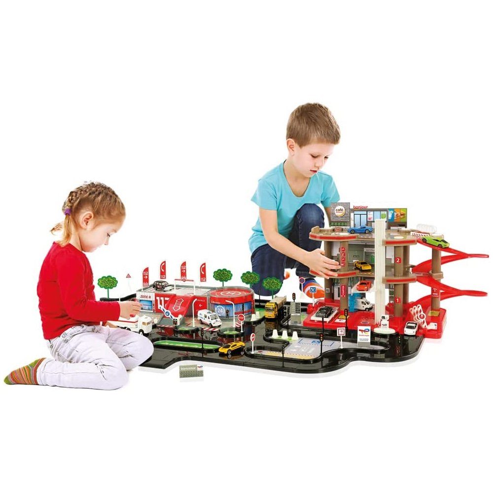 STARLUX Spielfahrzeug-Erweiterung Total Auto Parkhaus Parkgarage Autogarage Tankstelle 3 Ebenen