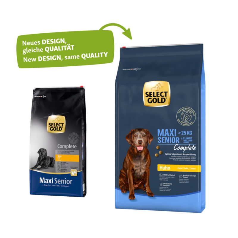 SELECT GOLD Hundetrockenfutter SELECT GOLD Complete Maxi Senior Huhn 12 kg