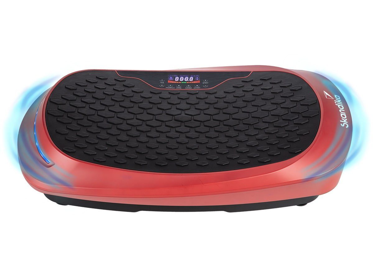 Skandika Vibrationsplatte V2500 SE, 150,00 W, 30 Intensitätsstufen, (Trainingsbänder, Smart LED Technologie), mit Oszillationstechnologie, Curved Design Vibrationplate