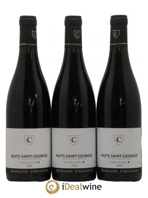 Nuits Saint-Georges Aux Allots Domaine Chicotot 2018 - Lot de 3 Bouteilles