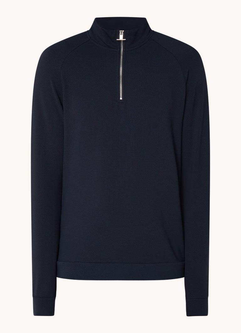 Reiss Fine-knit pullover with half zip