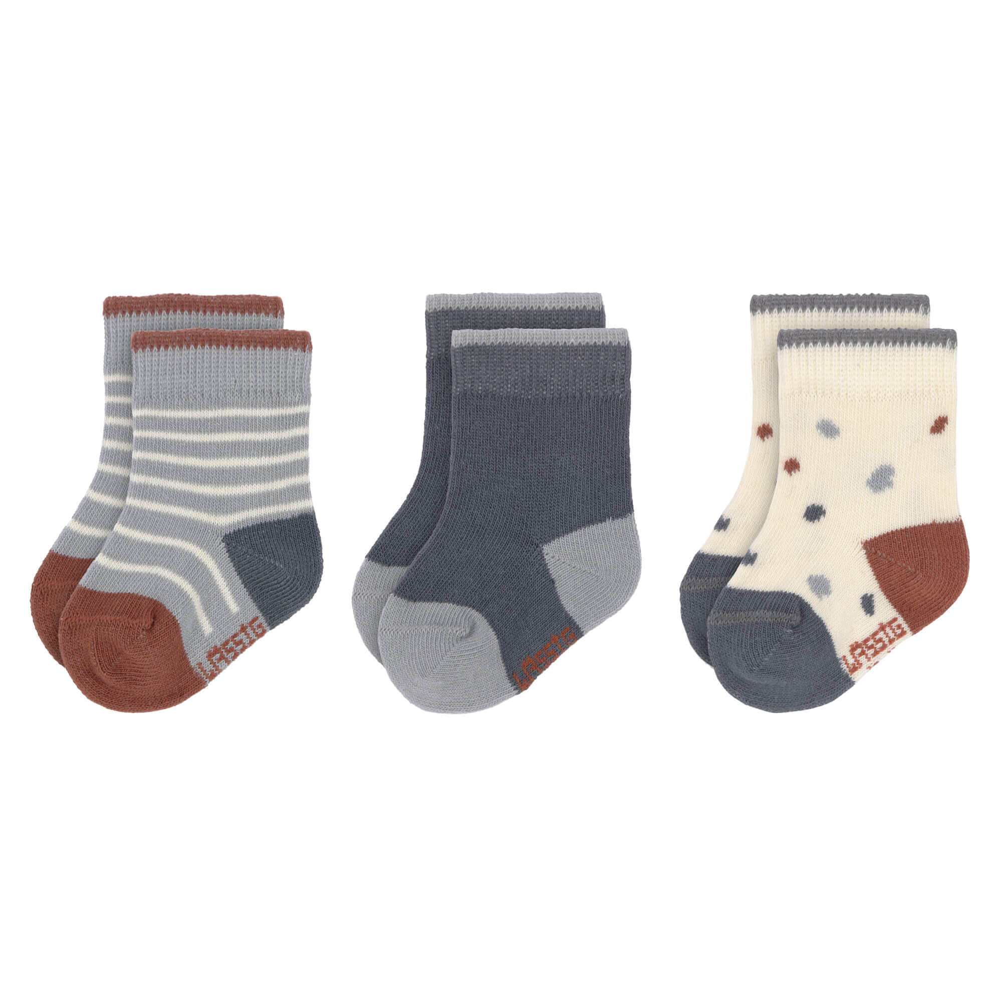 Kinder Socken (3er-Set), Tiny Farmer Blau