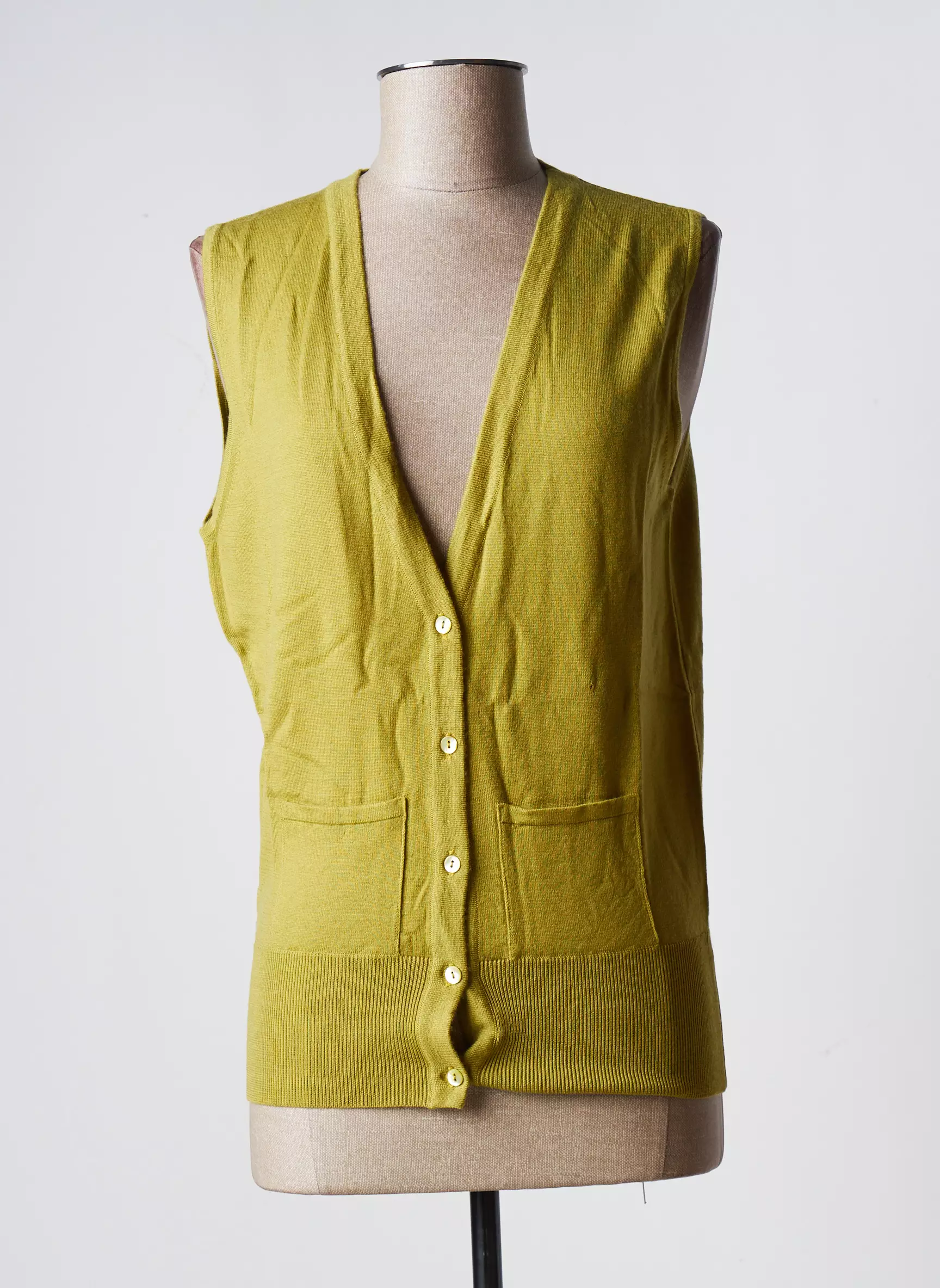Stefan Green Gilet Femme couleur vert