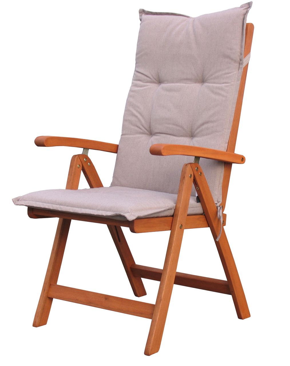 Grasekamp 2 Stück Auflagen Sand zu Sessel Klappsessel Gartensessel