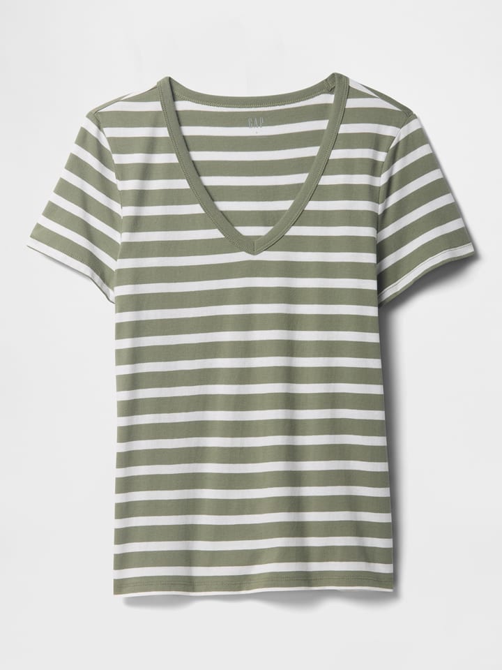 GAP Shirt in Khaki/ Weiß günstig kaufen
