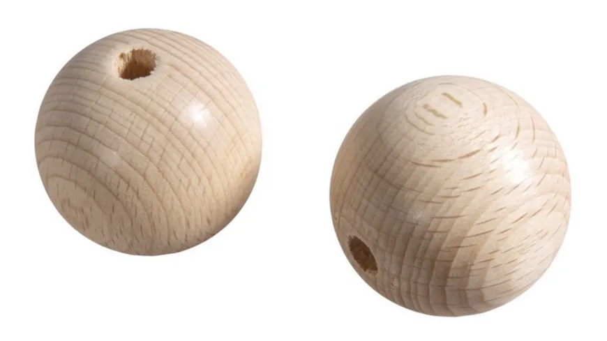 rayher Rohholzkugeln gebohrt 30mm ø