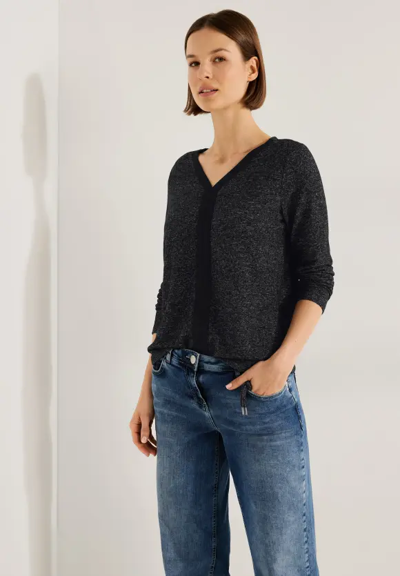 CECIL Cosy V-Neck Shirt