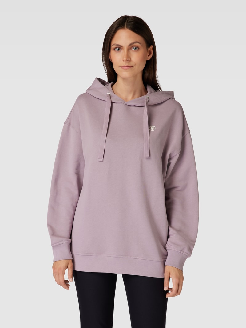Hoodie mit Logo-Print in mauve