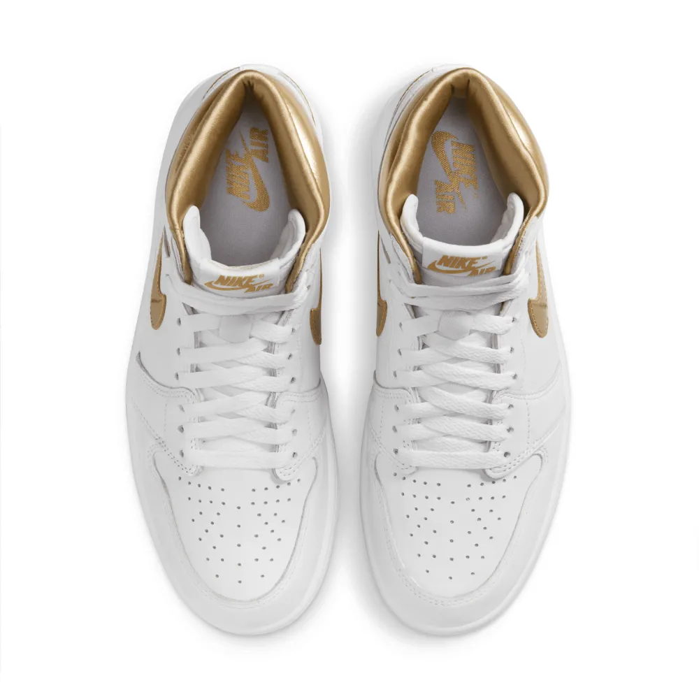 NIKE JORDAN 1 OG WMNS Metallic Gold FD2596-107 / weiss