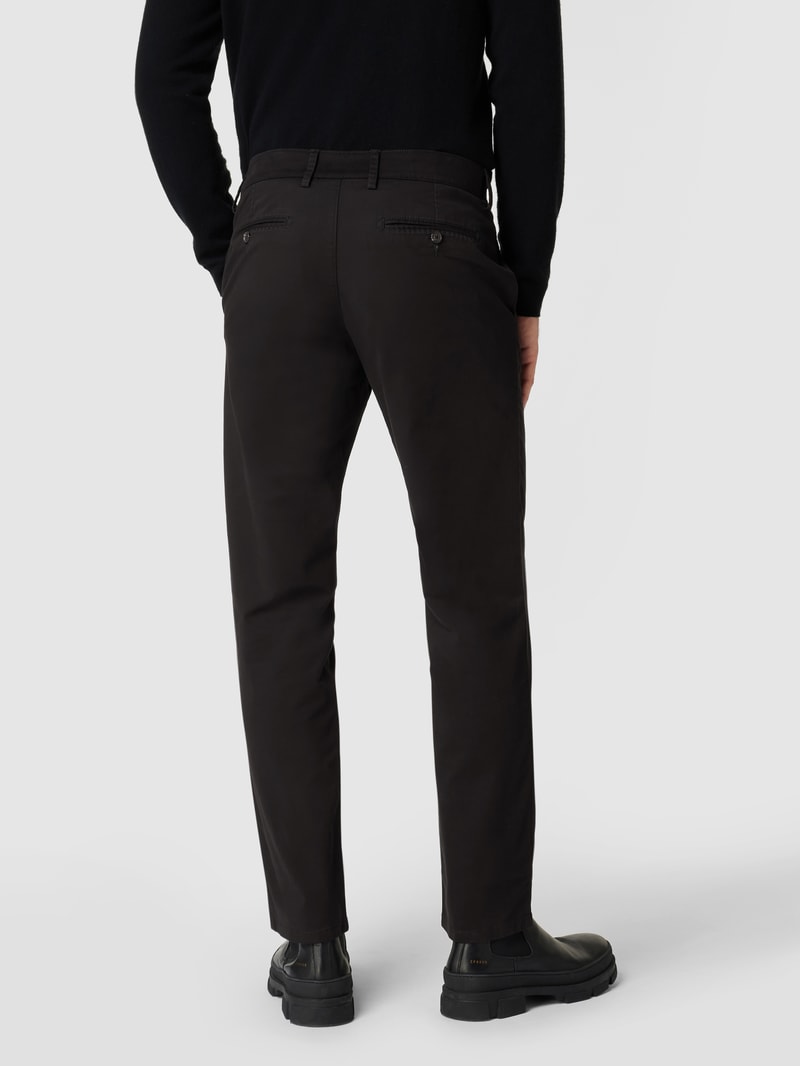 Chino mit Eingrifftaschen in schwarz