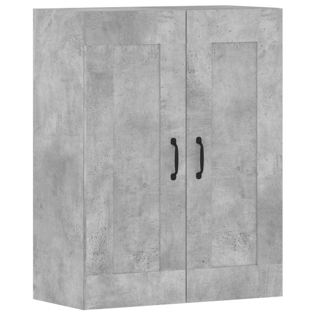 vidaXL Sideboard Wandschränke 2 Stk. Betongrau Holzwerkstoff (2 St)