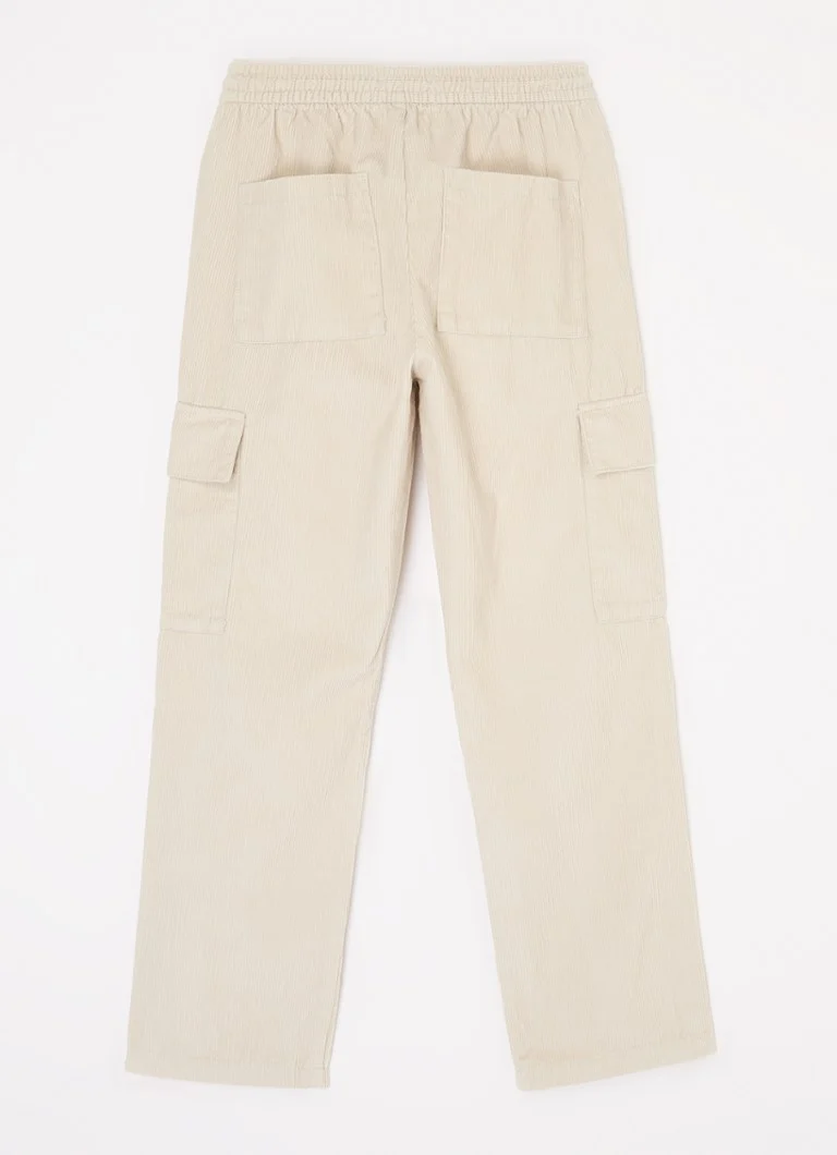Pantaloni cargo cu croială dreaptă din catifea reiată Calvin Klein