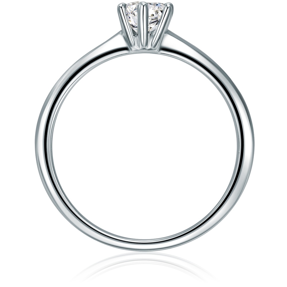 Trilani Bague en argent Argent sterling Oxyde de zirconium (CZ) en Argent Bague