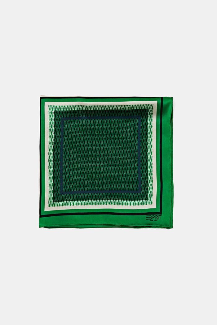 Quadratische Seiden-Bandana mit Print