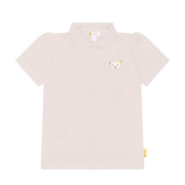 Poloshirt kurzarm, lila für Mädchen