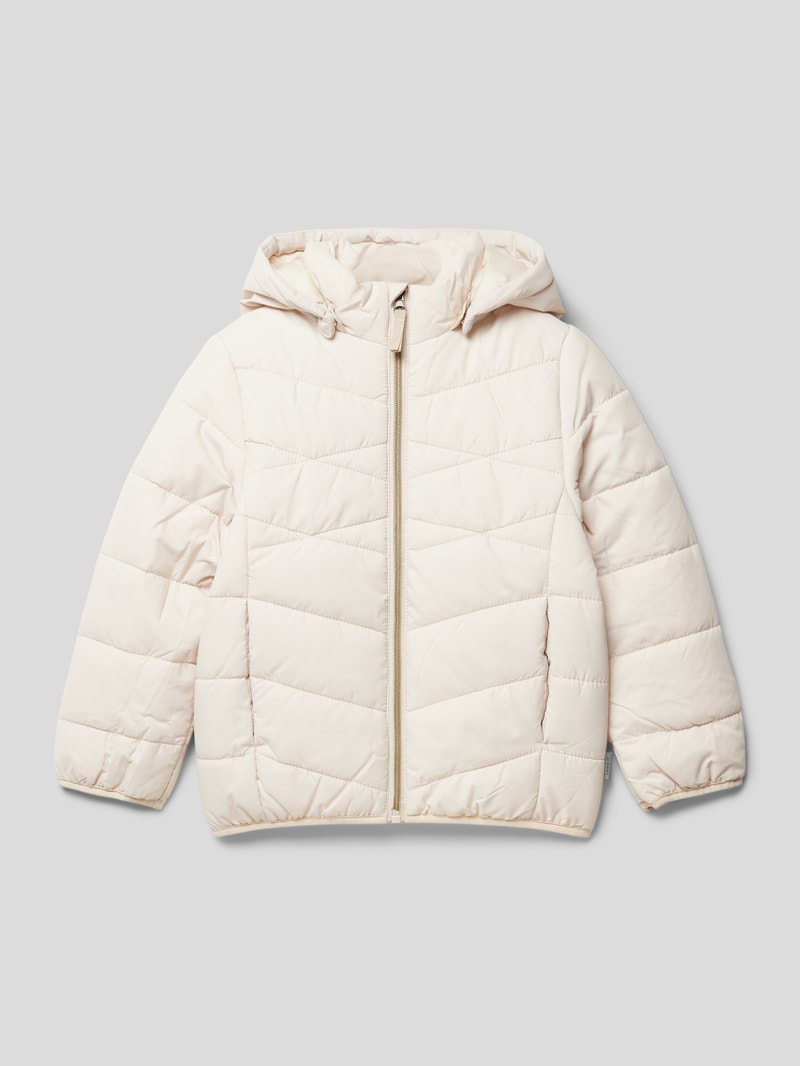 Steppjacke mit Eingrifftaschen Modell 'LIGHT MEMPHIS' in offwhite