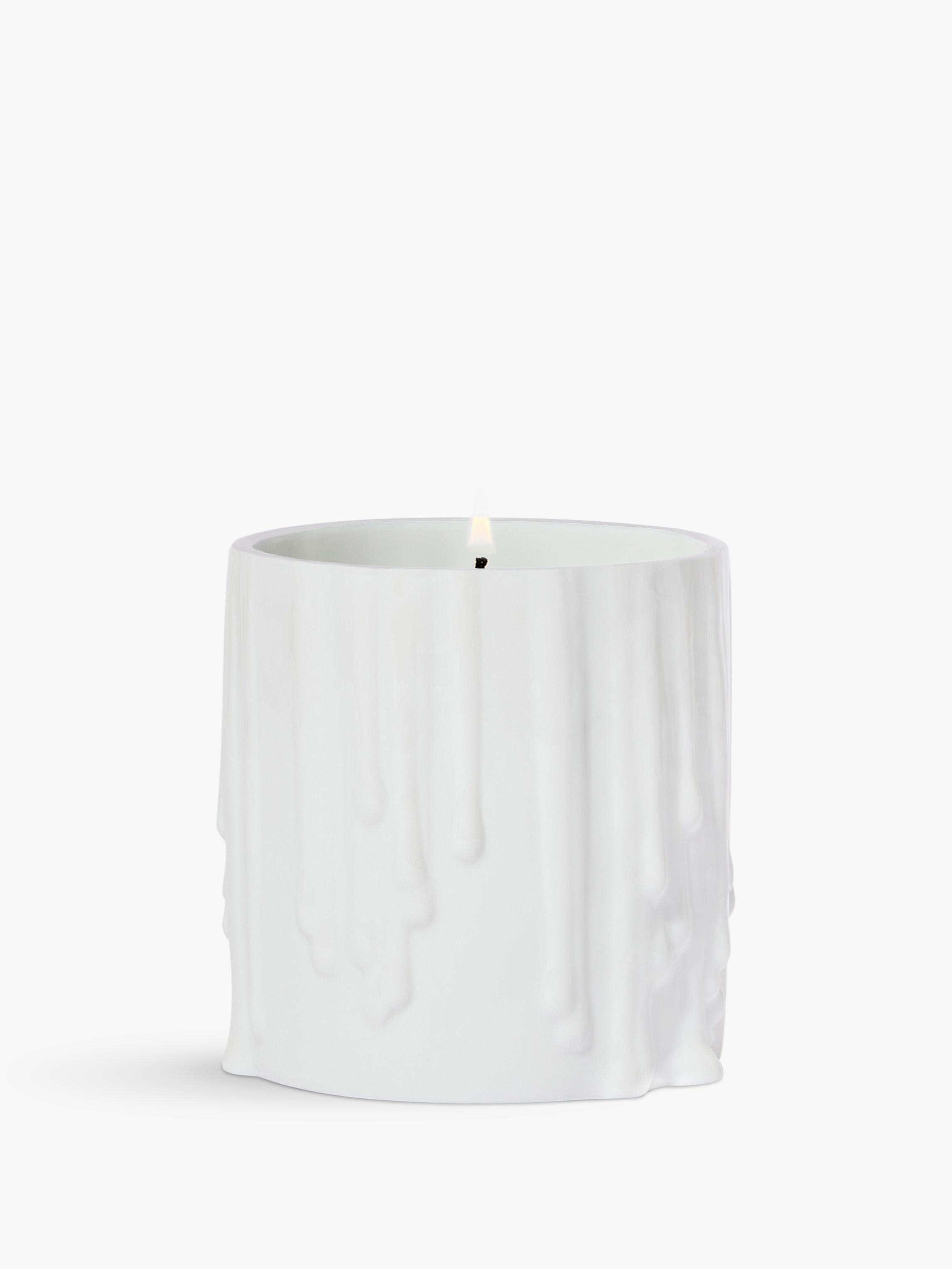 Bougeoir cire perdue blanc - Pour bougie modèle classique