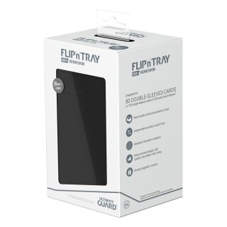 Ultimate Guard Flip`n`Tray 80+ XenoSkin Monocolor Schwarz