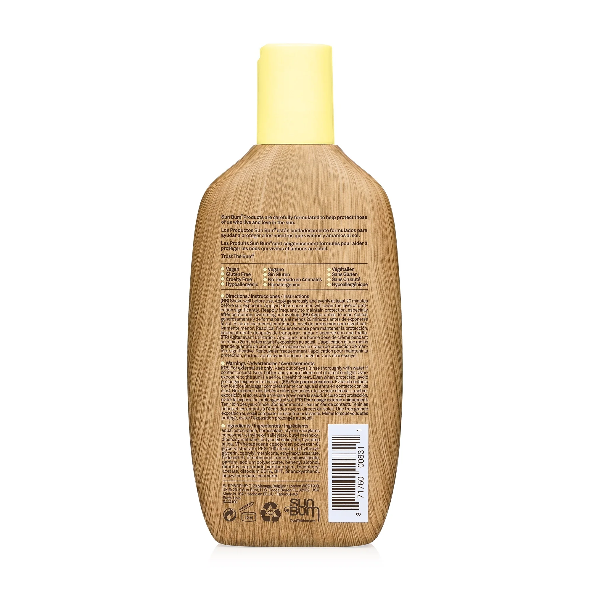 Loción protectora solar Sun Care SPF50 - Leche corporal solar de alta protección.