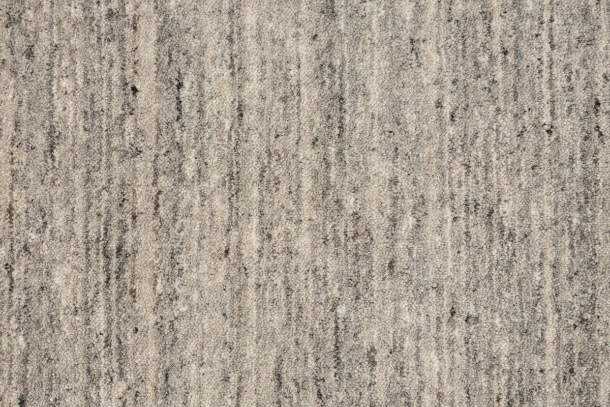 Handloom aus Indien Pure uni Grey 170 x 240 cm